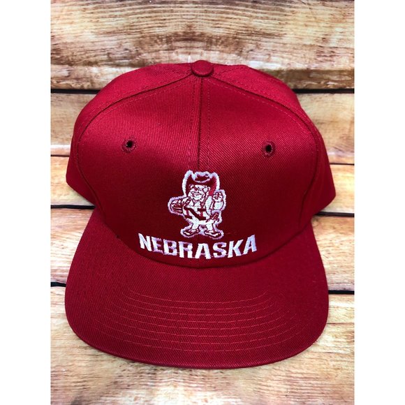 NOS Vintage NEBRASKA CORNHUSKERS Snapback Hat Cap Twins Ent (C48) - Picture 1 of 7